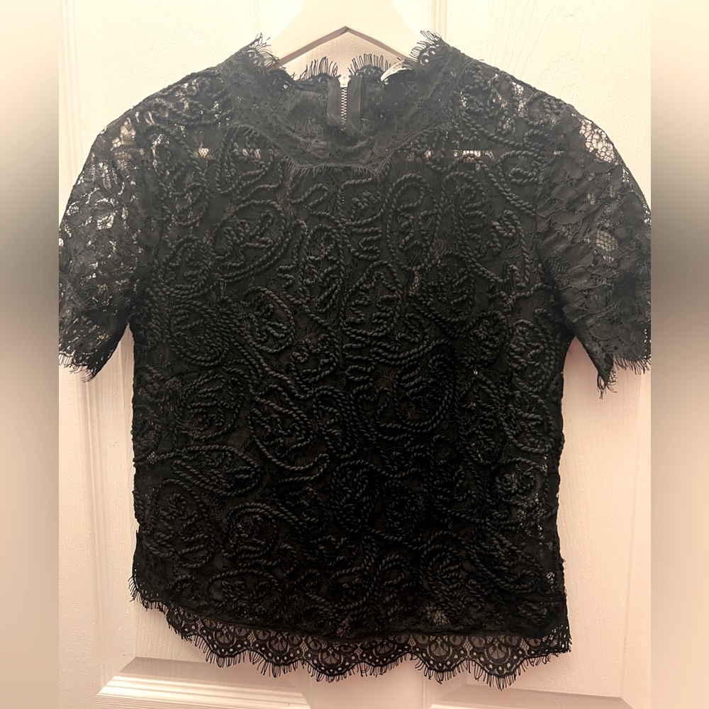 Zara lace top . Worn once  size small